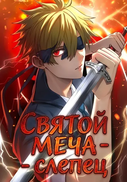 Святой меча — Слепец — обложка манги, читать онлайн